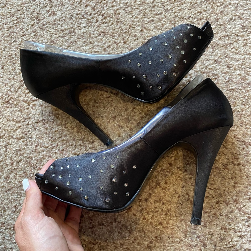 Lulu Townsend Black Formal Heels